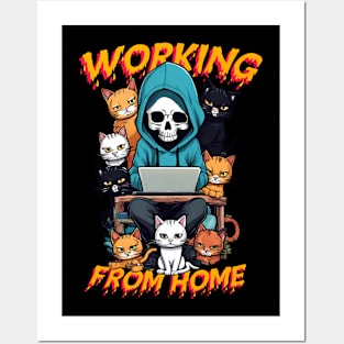 Working From Beyond - Reaper's Home Office Posters and Art